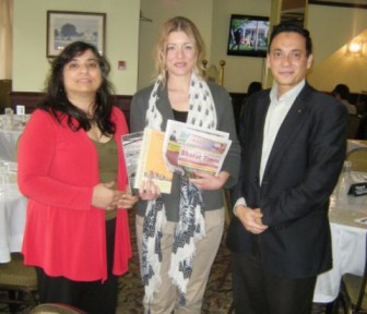 Melanie Joly with Monika Spolia and Nahid Hussain