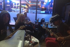 The Little Angels Jamming with Mars in front of Restaurant Blanche Neige & Fire on Queen Mary near Decarie